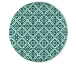 Halsey Blue & Green Indoor/Outdoor Area Rugs