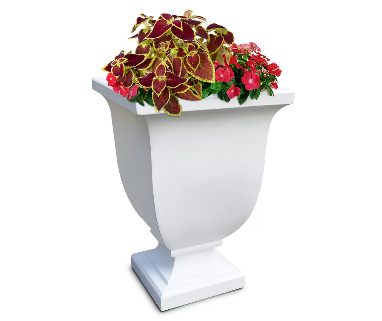 Augusta White Tall Planter - Image 4