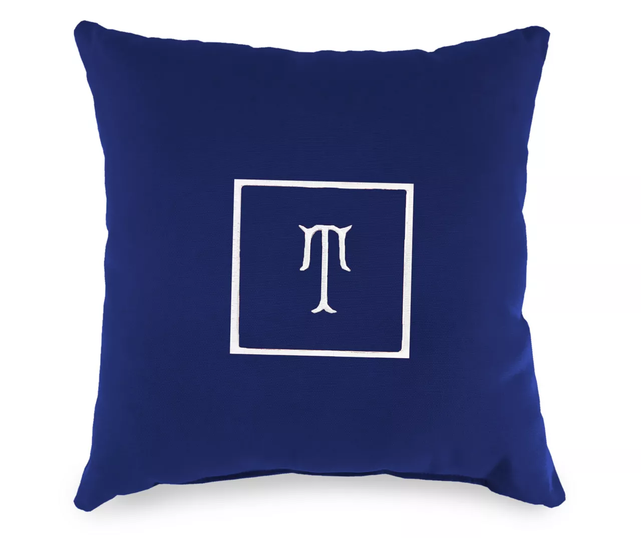 "T" Monogram Indoor/Outdoor Throw Pillow - Image 3