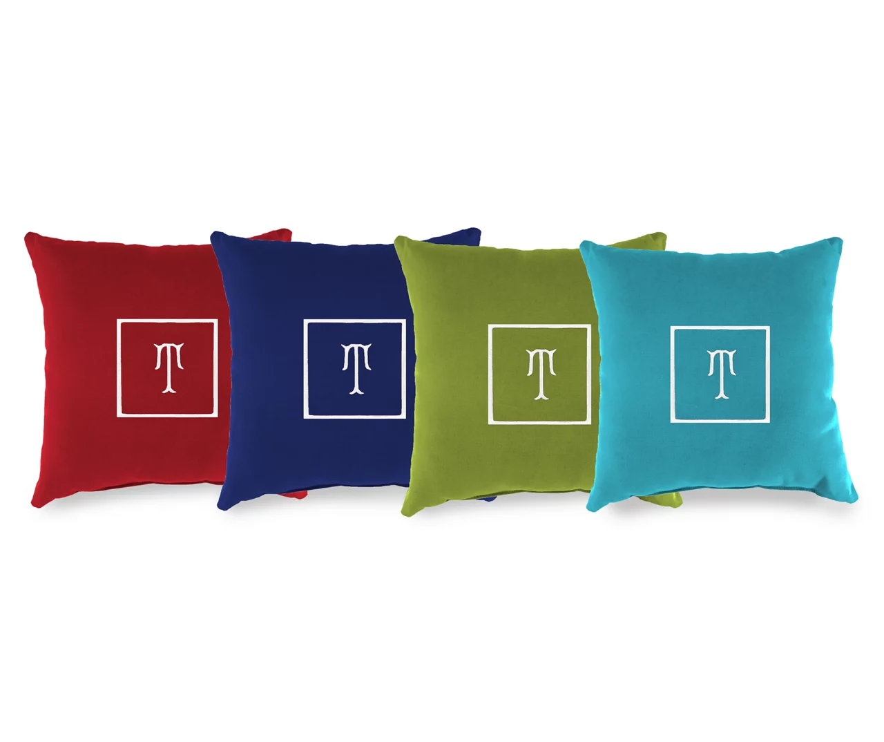 "T" Monogram Indoor/Outdoor Throw Pillow - Image 6