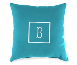 "B" Monogram Indoor/Outdoor Throw Pillow