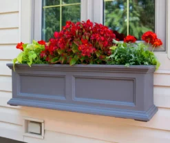 3' Fairfield Graphite Gray Window Box