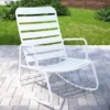 Roberta White Patio Rocking Chair