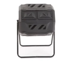 Black Plastic Rotating Composter