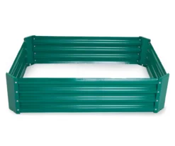 47.2" Green Rectangular Metal Raised Garden Bed