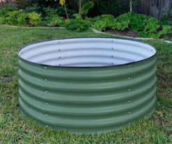 42" Olive Green Metal Raised Garden Bed