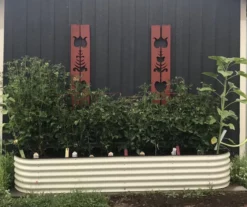 17" Pearl White 9-in-1 Modular Metal Raised Garden Bed