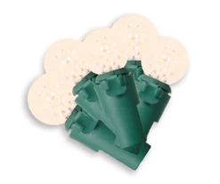 Warm White Diamond Cut LED Sphere Light Set, 60-Lights