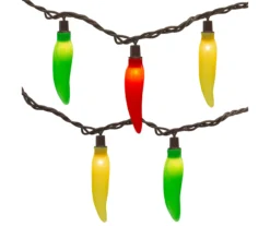 Northlight Red, Yellow & Green Chili Pepper Mini Light Set, 35-Lights
