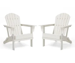 Glitzhome Adirondack Outdoor Folding Chairs, 2-Pack