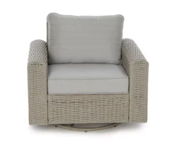 Broyhill Pembroke All-Weather Wicker Cushioned Patio Swivel Glider Chair