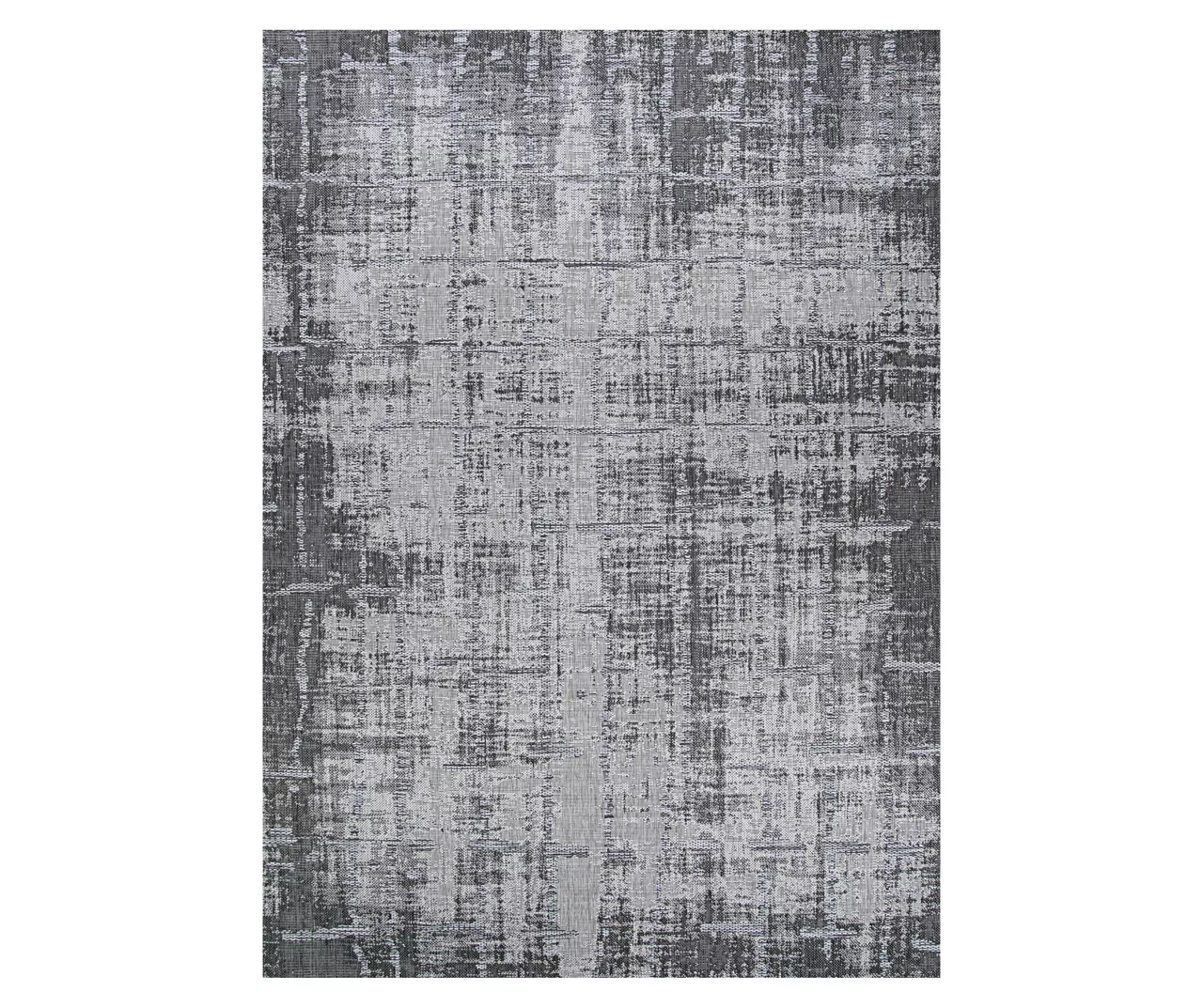 Tiverton Anthracite Light Gray Abstract Outdoor Area Rug - Image 3
