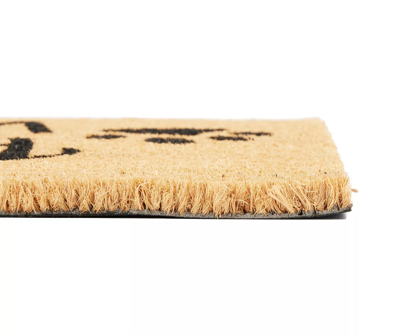 "Positive Vibes Only" Tan & Black Coir Doormat - Image 3