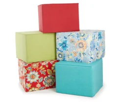 Jordan Manufacturing 20" Square Outdoor Pouf With Welt Trim